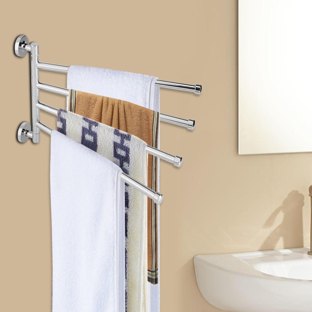 Schwenkbarer Handtuchhalter aus Edelstahl zum Ausklappen Badezimmer Küche Waschküche