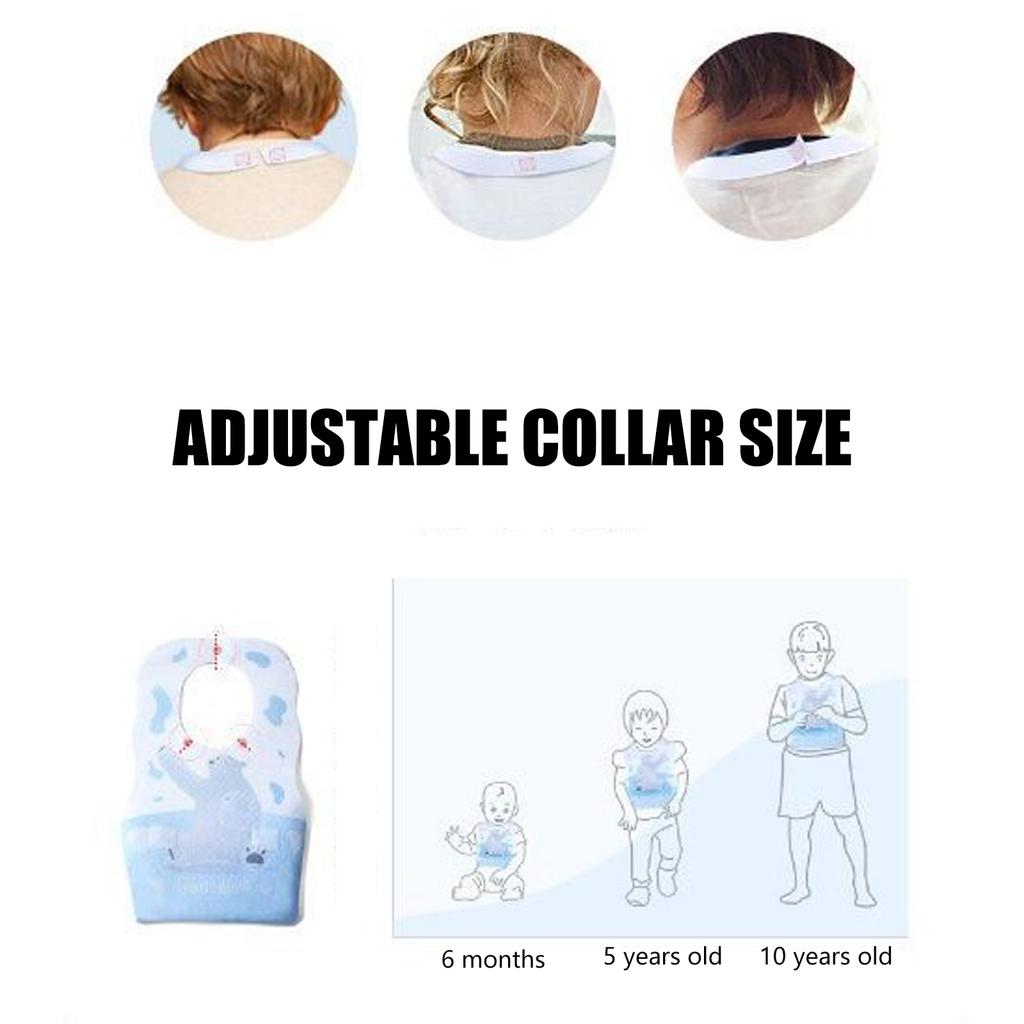 10Pcs Disposable Feeding Bibs Cotton Bib for Toddlers Newborns Cotton Drooling Apron Baby Burp Cloths Feeding Bibs