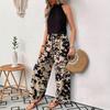 2026 Nuovi Pantaloni Lunghi Stampati alla Moda e Comodi con Vita Elastica e Gamba Larga per Donna, Pantaloni Casual