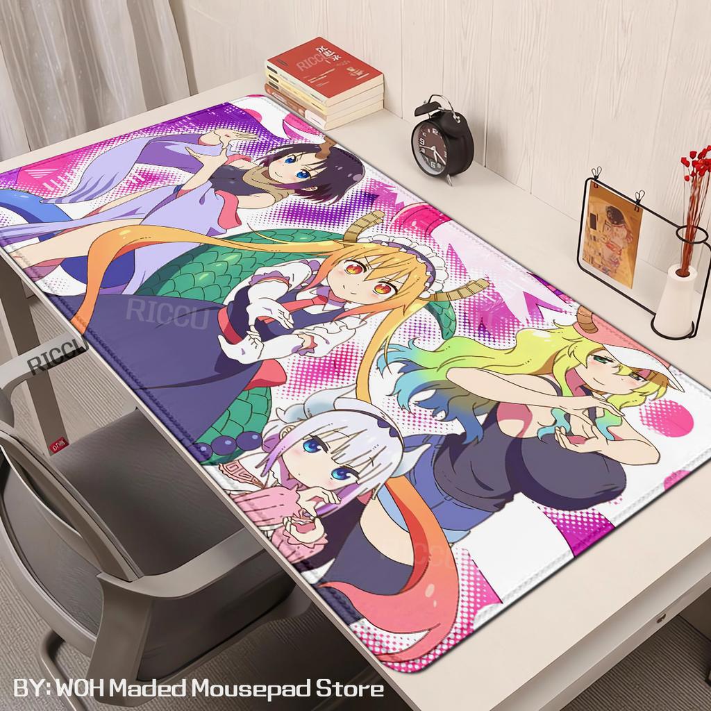 Miss Kobayashi Dragon Maid Mouse Pad Gaming Accessories Large Computer Playmat Carpet Anti-slip Laptop XXL Soft Micemat 400x900