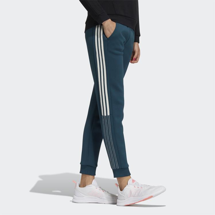 Adidas Neo Cny Series Casual Training Striped Sweatpants Women Bottoms Green GP5751