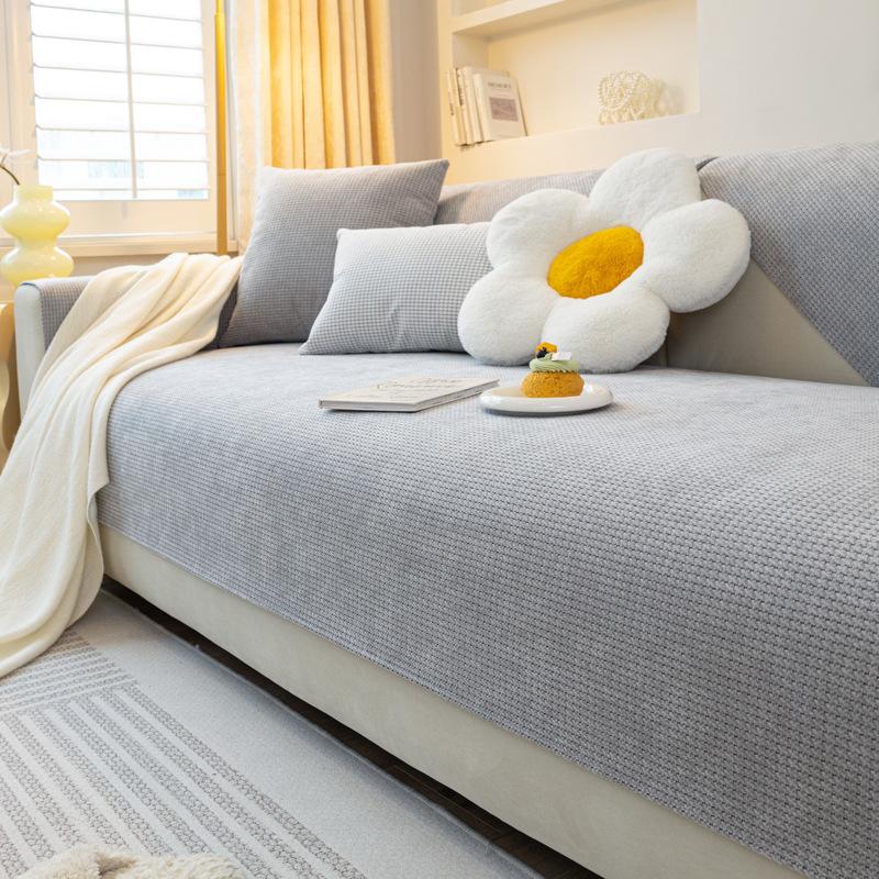 Chenille Sofa Cushion, Universal for All Seasons, Simple Modern Anti-slip Cushion, New Sofa Cover Cover