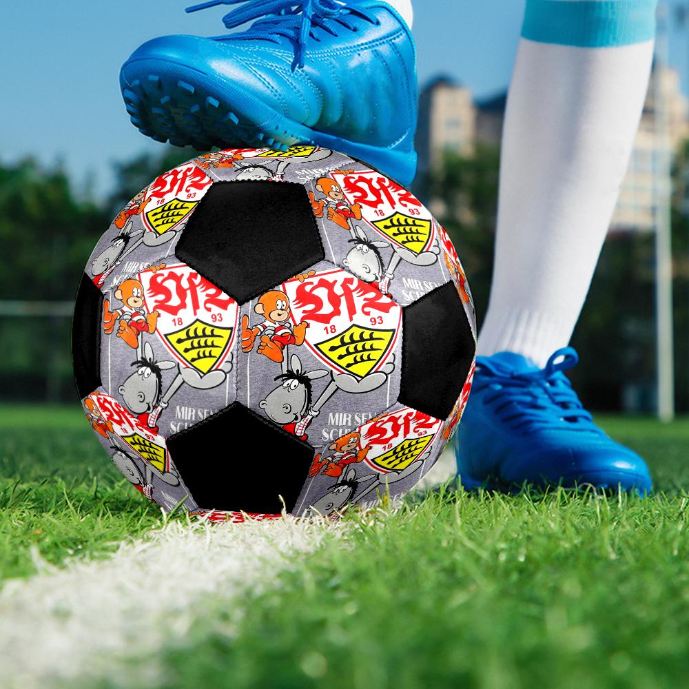 Sportverein Darmstadt Indoor Soccer Ball Colorful Machine Stitched PVC Size 5 Team Training Competition Ready Durable High-Bounce Cool Sports Gift