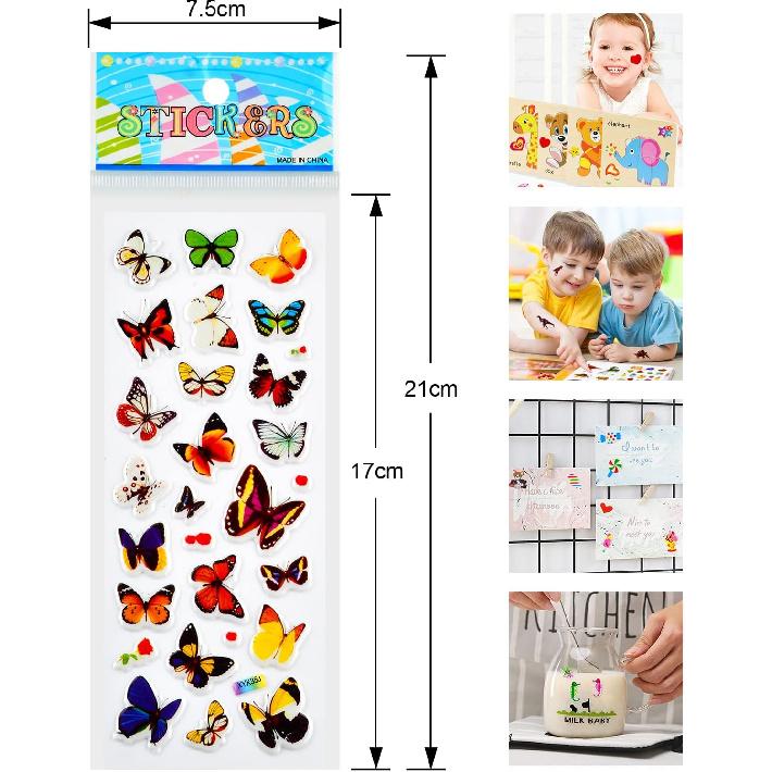 3D Stickers for Kids & Toddlers, 920+ 3D Puffy Stickers 36 Different Sheets Including Animals, Letters, Numbers, Dinosaurs, Cars and More for Boys,