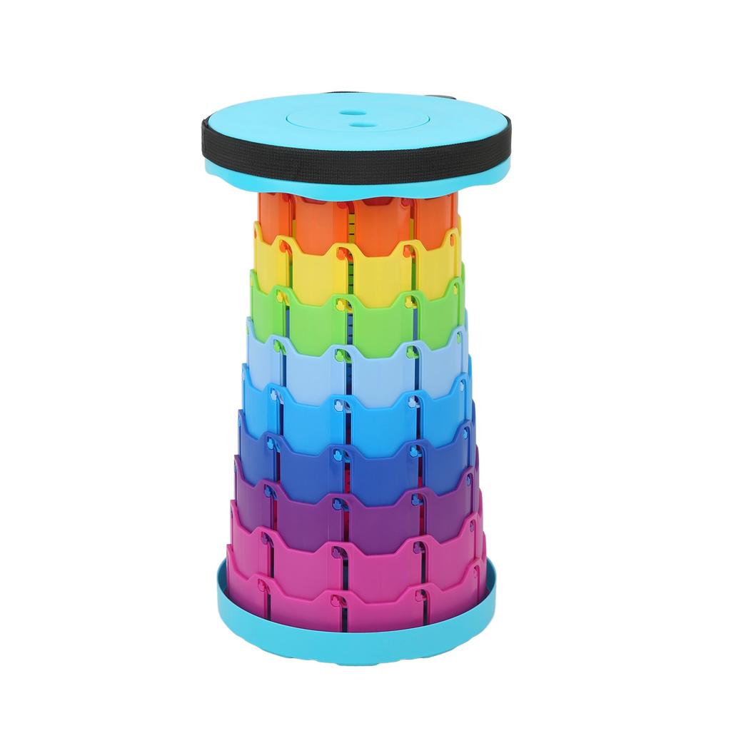 Portable Telescoping Stool Retractable Colored Lightweight Collapsible Chair for Camping Garden Fishing Hiking Travel