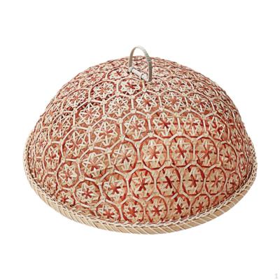 Bamboo Cake Net Cover with Lid for Leftovers and Fruit Protection