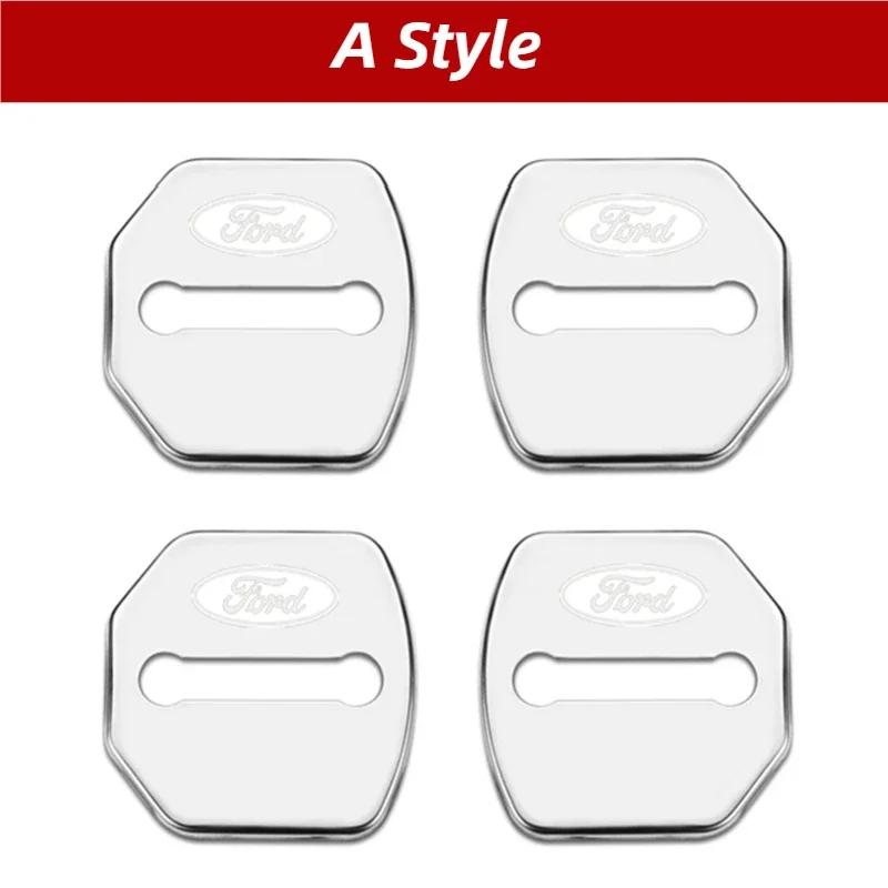 For Ford Focus Edge Kuga Escort Fiesta Taurus Everest Mondeo Territory Escape Car Door Lock Cover Buckle Protection Accessories