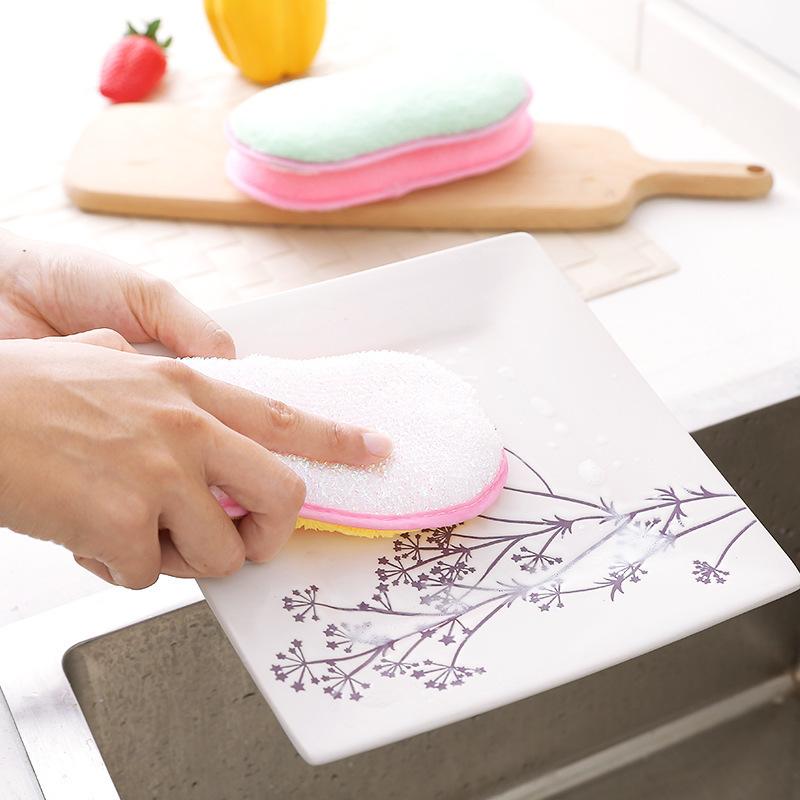 5/10PCS Multifunctional Dishwashing Cloth Thickened Cleaning Cloth Absorbent Coral Fleece Household Kitchen Cleaning Rag