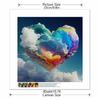 New Arrival 5D DIY Full Circle Diamond Painting "Colorful Clouds of Love" Embroidery Cross Stitch Home Decor Gift