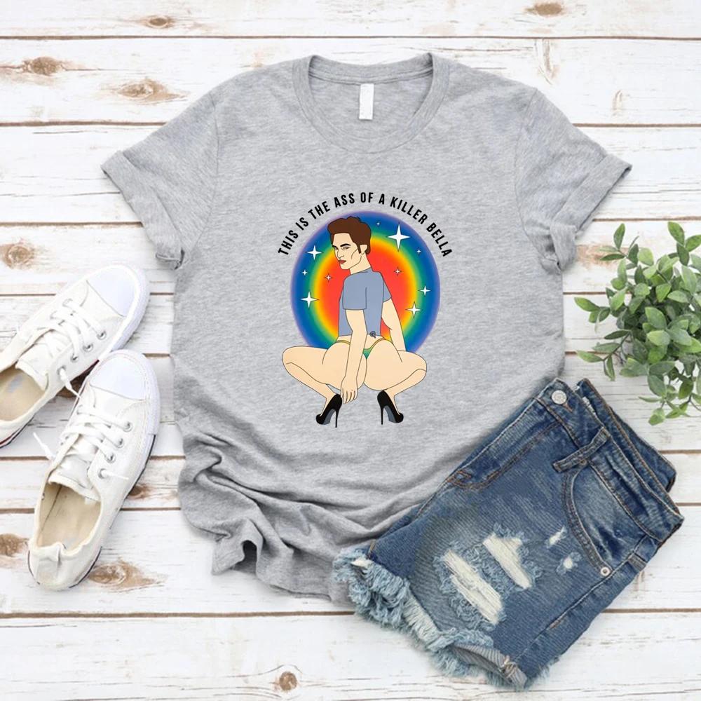 This Is The Ass of A Killer Bella T-Shirt Edward Cullen Shirt Unisex Short Sleeve T-shirt Funny Graphic Tees LGBT Rainbow Tops