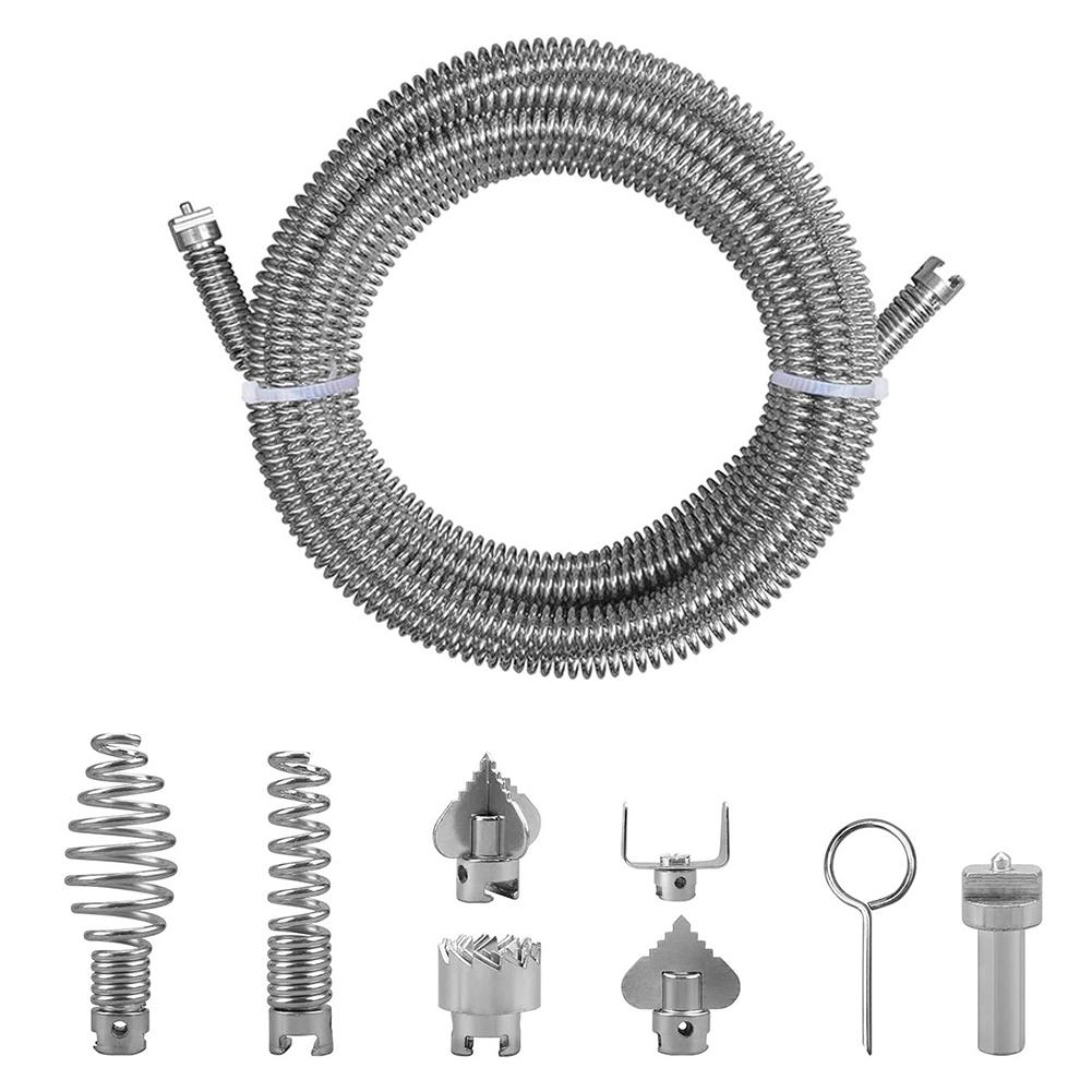 Cleaning Tool Drain Cleaning Tool 12 Mm Diameter Pipe Cleaning Tool 12 Mm Diameter Flexible Spiral Design For Home Plumbing