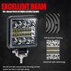 1Pcs 72W/102W Lightbar Spotlight Offroad Led Work Light Bar 3030 Led 34Smd Square For Tractor Suv Truck Driving Fog Lamp