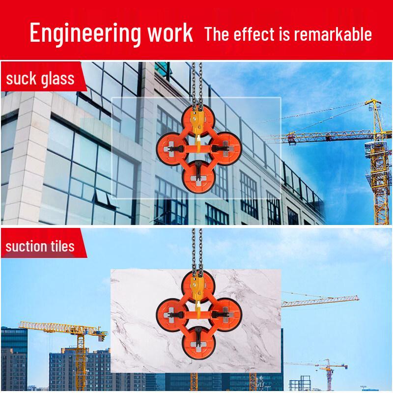 Heavy-Duty 8-inch Four-Claw Vacuum Suction Cup