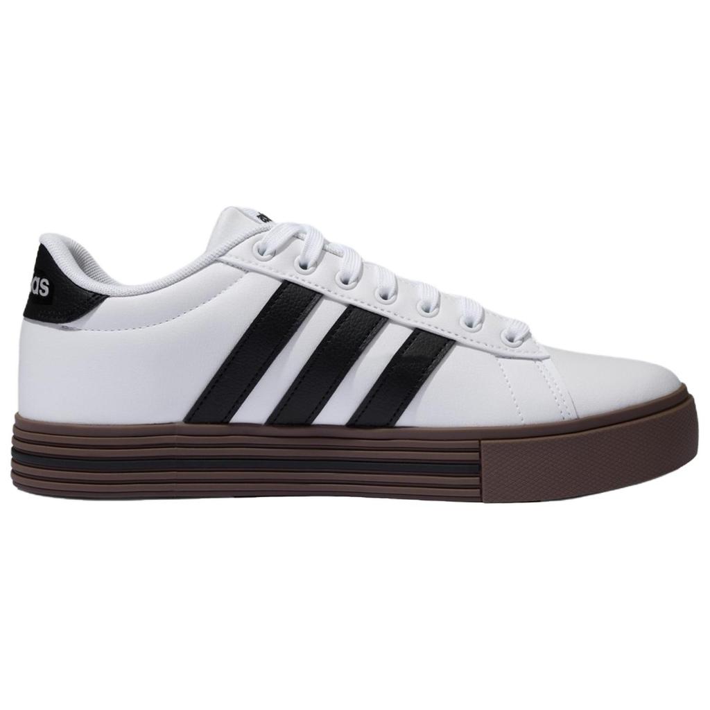 Adidas Daily 4.0 Synthetic Leather Low top Skateboard Shoes Unisex White Black KI2345