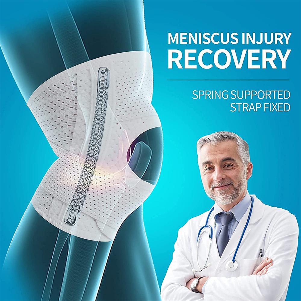 Breathable Adjustable Knee Brace With Side Stabilizers For Meniscus Tear ACL MCL Arthritis Joint Pain Relief Support