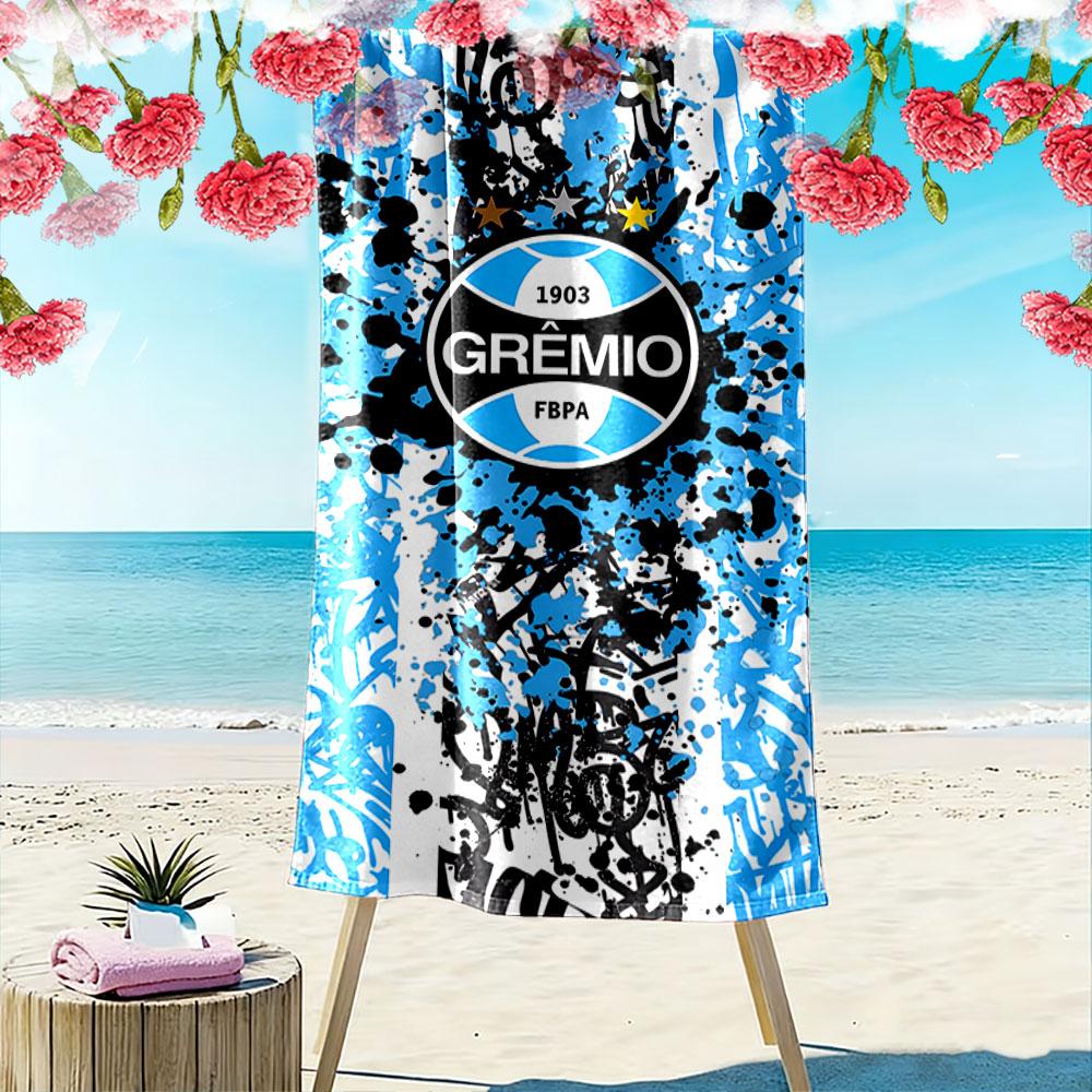 Grêmio Logo Blue Abstract Towel Beach Towel Quick-drying for Travel Outdoor Sports Jogging Beach and Swimming