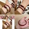 Chic Summer New Chinese Design Red Glass Pixiu Bracelet Coconut Shell Beads