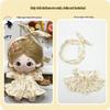 20cm Cotton Doll Dress-Up Set: Cute Figure Skirt & Overalls