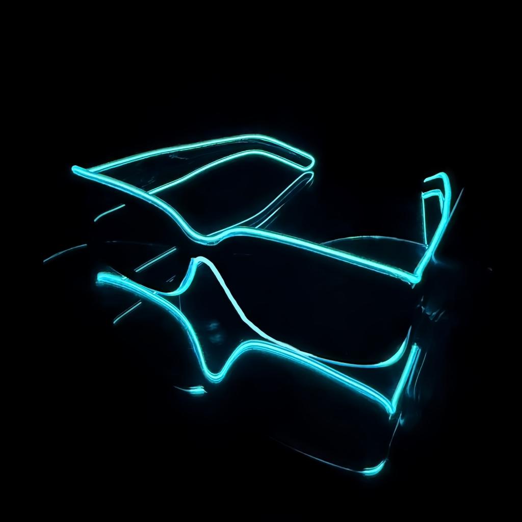 Wireless driving led luminous glasses party performance ktv bar atmosphere flash props online celebrity led luminous glasses bar