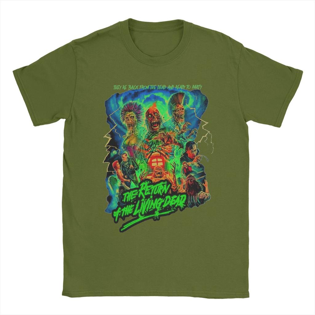 The Return Of The Living Dead T Shirt Men 100% Cotton for Male T-Shirt Round Collar Tees Short Sleeve Clothes Birthday Gift