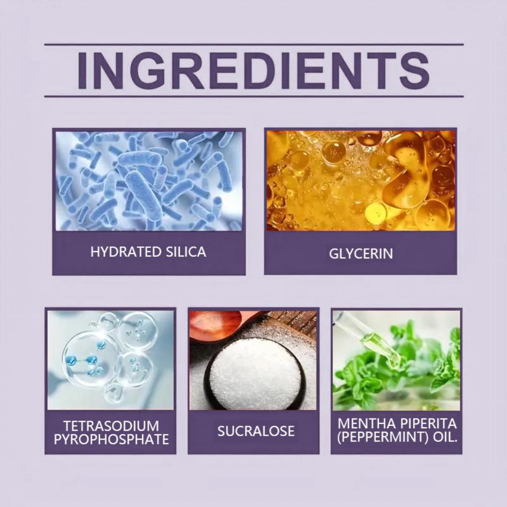 Deep Cleans The Mouth Freshens Breath Whitens Teeth And Leaves No Residue