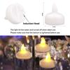 24/36pc Flameless Floating Candles Waterproof LED Tea Lights Battery Operated Flickering Candle for Wedding Birthday Party Decor