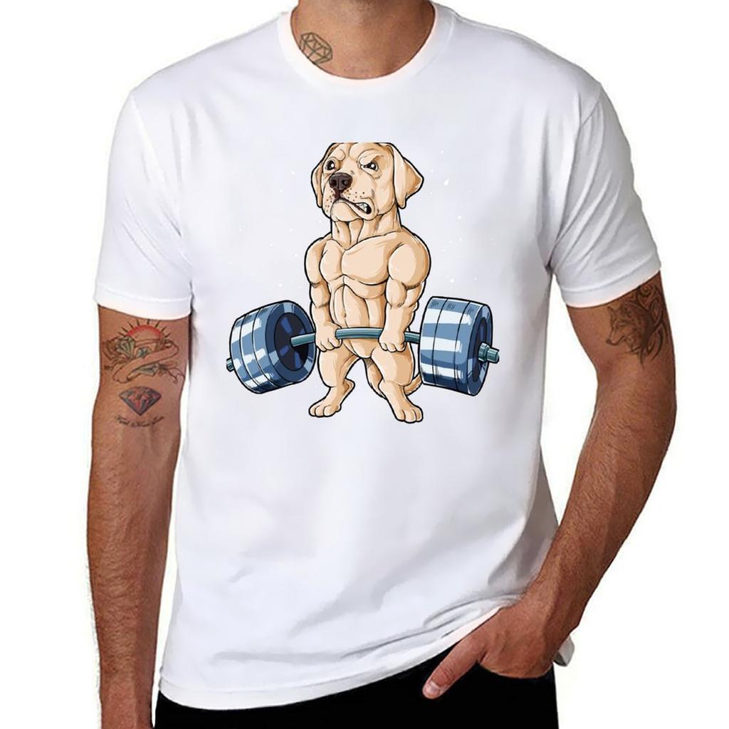 Labrador Weightlifting Shirt For Unisex Unisex Boys Girls Kids Dog Lover Gifts Tshirt Large Size Basic Casual Tshirt
