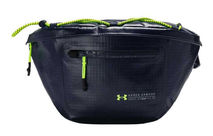 Поясная сумка Under Armour из полиэстера, обычная, унисекс, цвет «Дождливый серый» 1376463-044