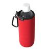 Good Plus Bottle Cover, 500ml Type [Black/Red Reversible] [Stretchy Wetsuit Material for a Perfect Fit] [Includes Aluminum Carabiner for Convenient Ha