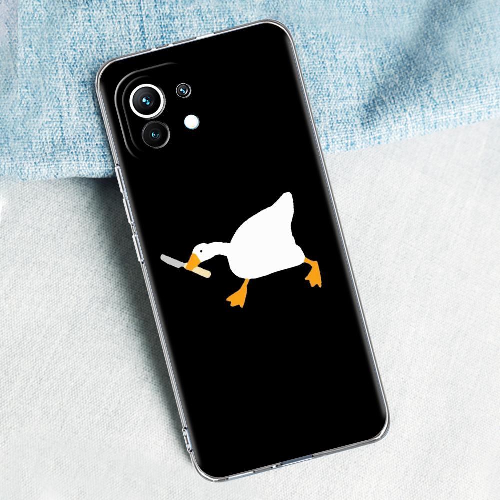 Cartoon Doubt Duck For Poco X5 X3 NFC F5 F4 F3 M3 Clear Case For Xiaomi 12T 12 13 Lite 11 Ultra Mi 10T 5G 11X Pro 11T Soft Cover