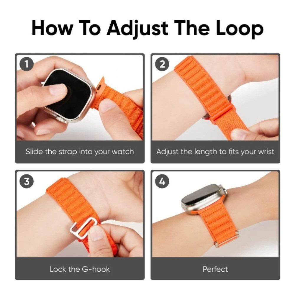 Bracelet Boucle Alpine pour Apple Watch Ultra 2 49mm 45mm 44mm 40mm 41mm 46mm 42mm 38mm Bracelet iWatch Series 10 SE 9 8 7 6 5 4