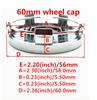 4pcs 56mm 60mm HSV Car emblem Wheel hub Center Cap Badge covers sticker Styling accessories