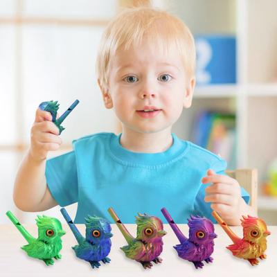 Pískalka pre deti a dospelých v tvare vtáčika, vodná píšťalka, 3D tlačená farebná píšťalka v tvare vtáčika, hračka, darček pre chlapcov a dievčatá, na narodeniny, večierky