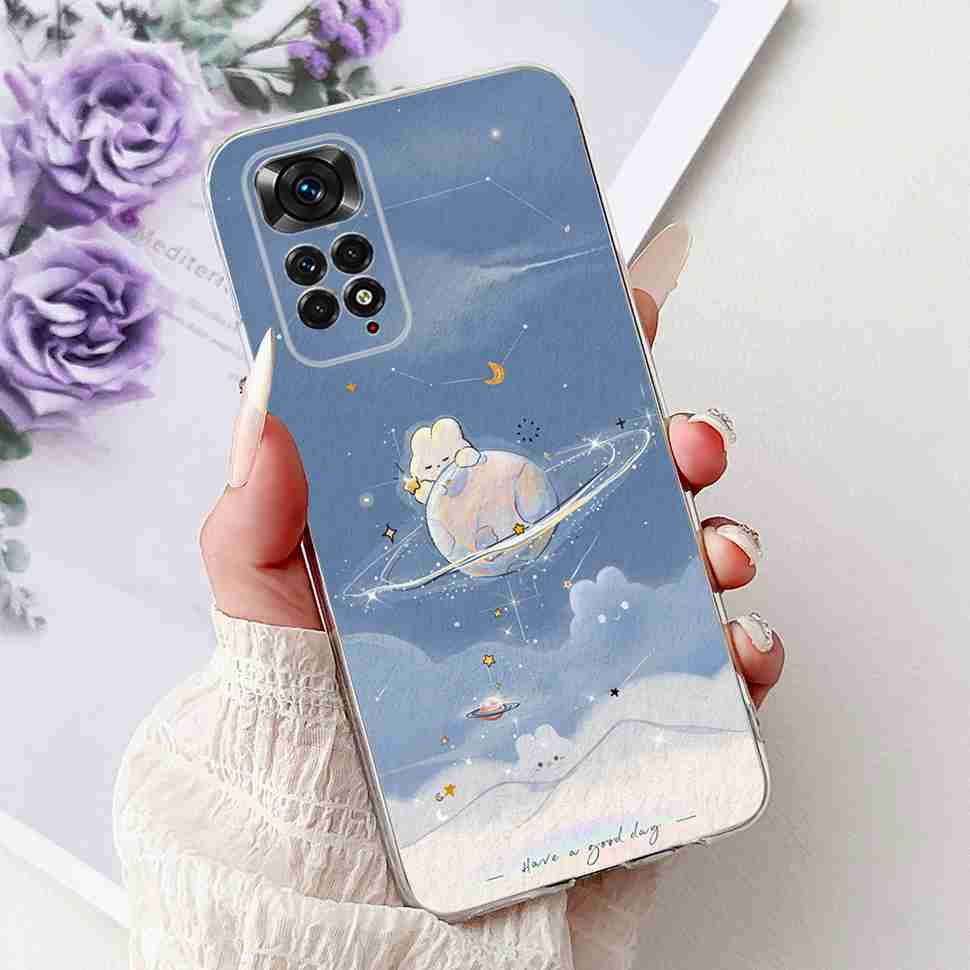 Colourful Flower For Xiaomi Redmi Note 11 4G Case Silicone Soft ShockPoof Back Cover For Redmi Note 11S Note11s Note11 4G Cases