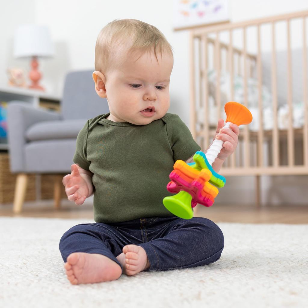 Fat Brain Toys Mini Spinny Baby Toy, Educational Toy for Toddlers [Authentic] FA134-1