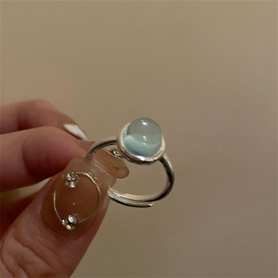 Over 120 Styles Korean style zircon diamond ring women's 925 sterling silver spring and summer niche light luxury high-end index finger ring open ring