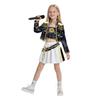 Anime Girls Zoey Mira Cosplay Costume Kids Fancy Party Dress Idol Movie Cosplay Halloween Carniva Clothes Golden Stage OZBZBD