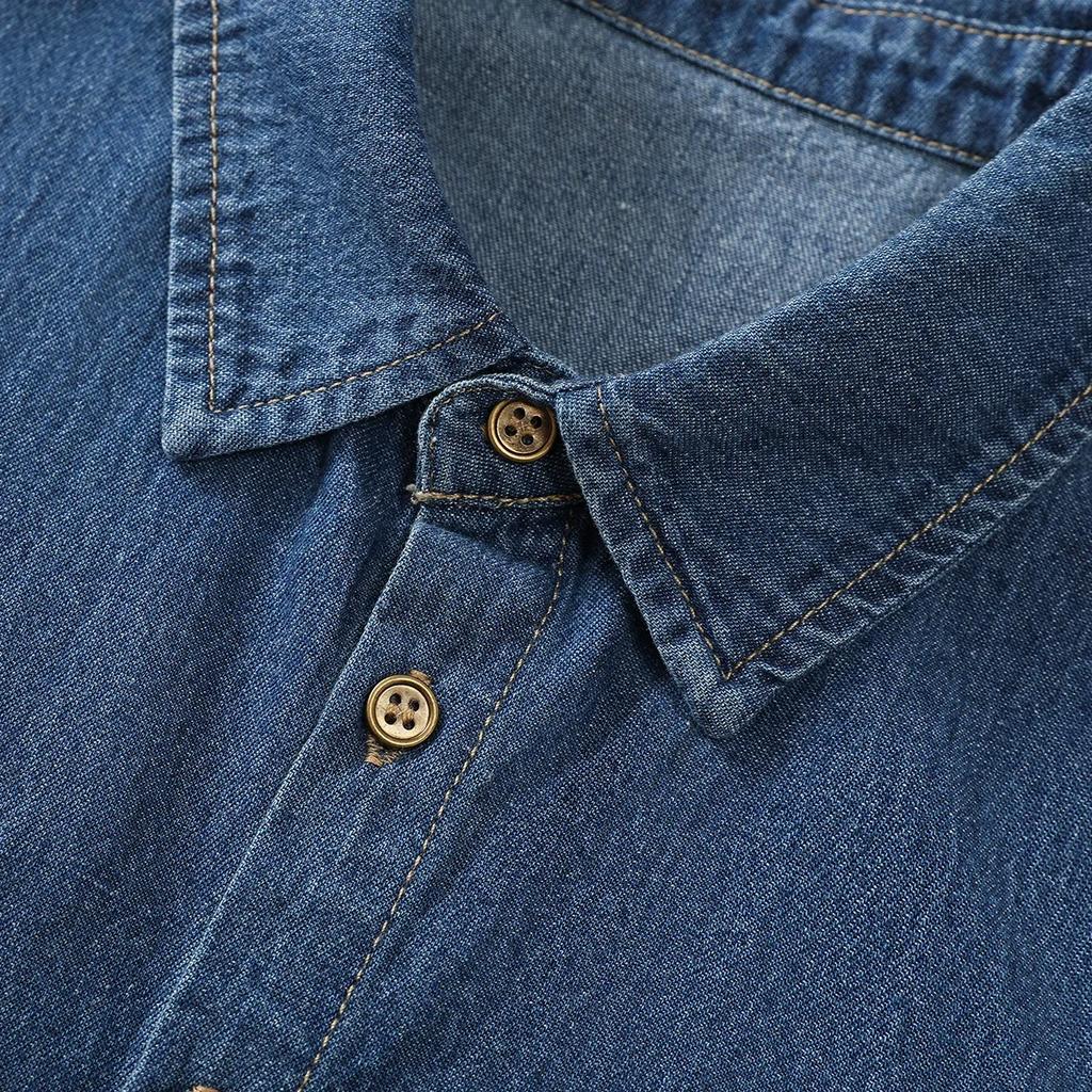 Blau gewaschener Denim-Spitzkragen für Damen, Fake-Kragen, professionelle, lässige und vielseitige Dekoration, Halbhemd-Kragen