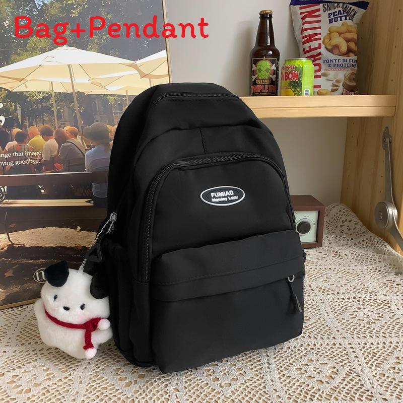 Nylon Girls Backpack With Material For School And Travel Purposes чёрный
