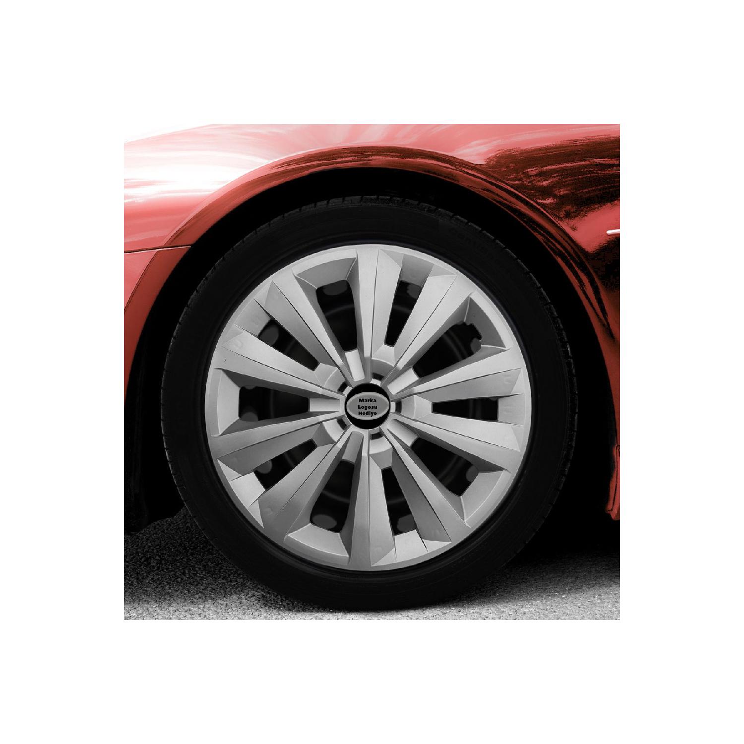 

Для Fiat Linea 15-дюймовые колпаки на колеса с эмблемой, серый набор из 4 128 штук