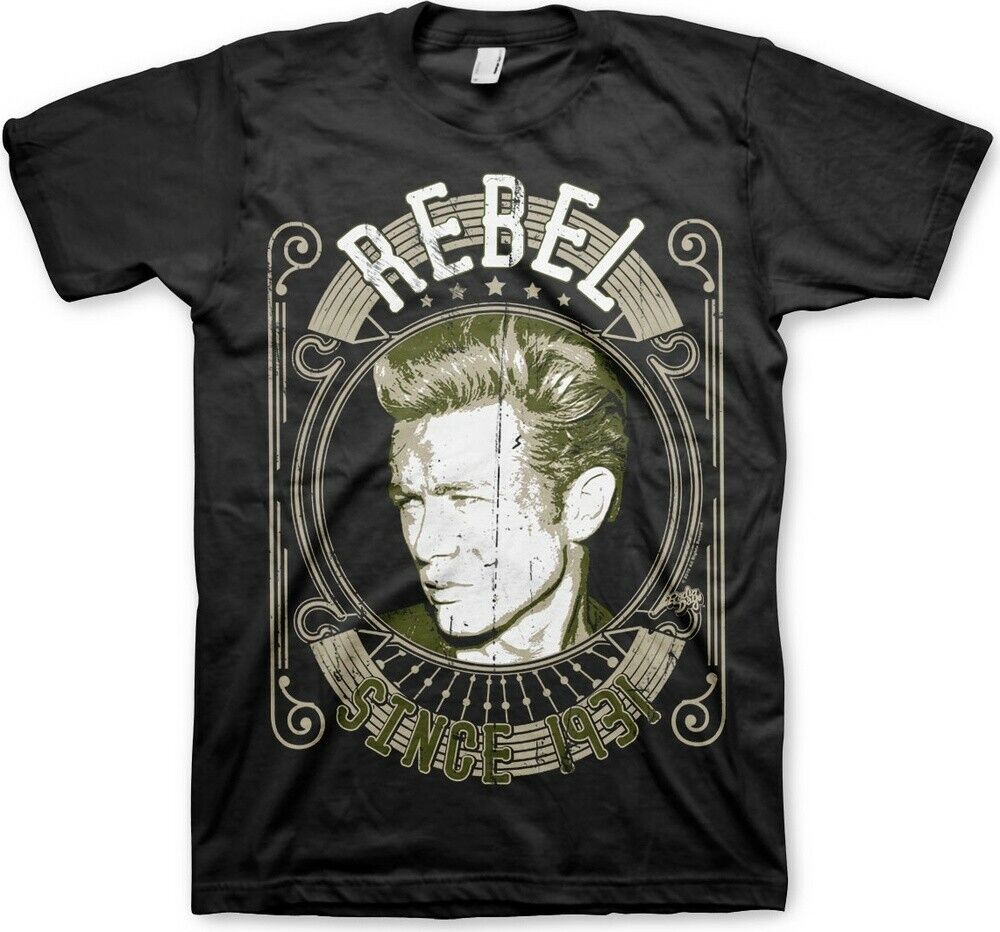 

Черная футболка унисекс James Dean Rebel с 1931 года
