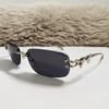 Women's Round-framed Sunglasses with Star-shaped Lenses, Fashionable and Unique, with A Bow-shaped Design. Men's Glasses.