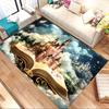 castle fantasy Crystal Velvet chair mat Area Rug - Non-Slip, Floor Mat, Office Desk Chair Rugs, Bedroom Decor.Christmas Gift-1106151