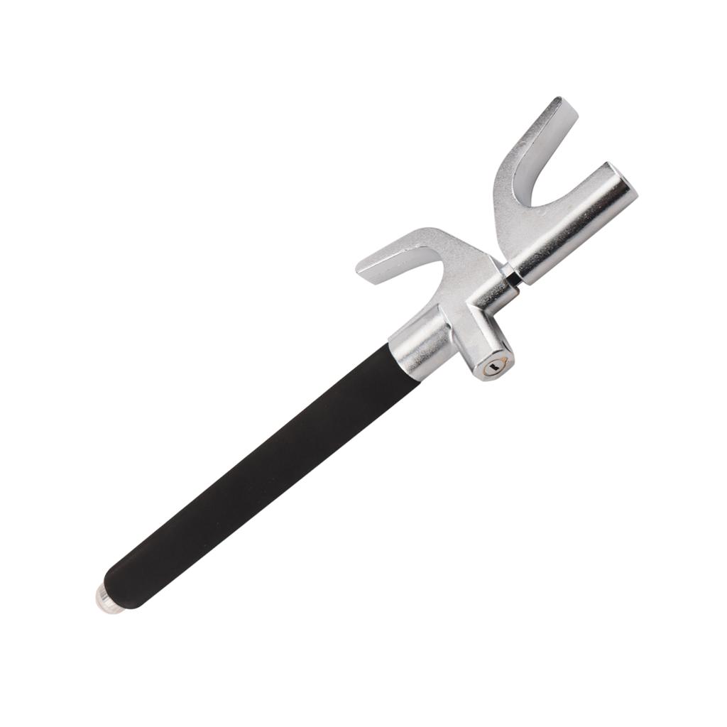 Car Steering Wheel Lock, Adjustable Anti-Theft Steering Wheel Lock with 3 Keys and Safety Hammer