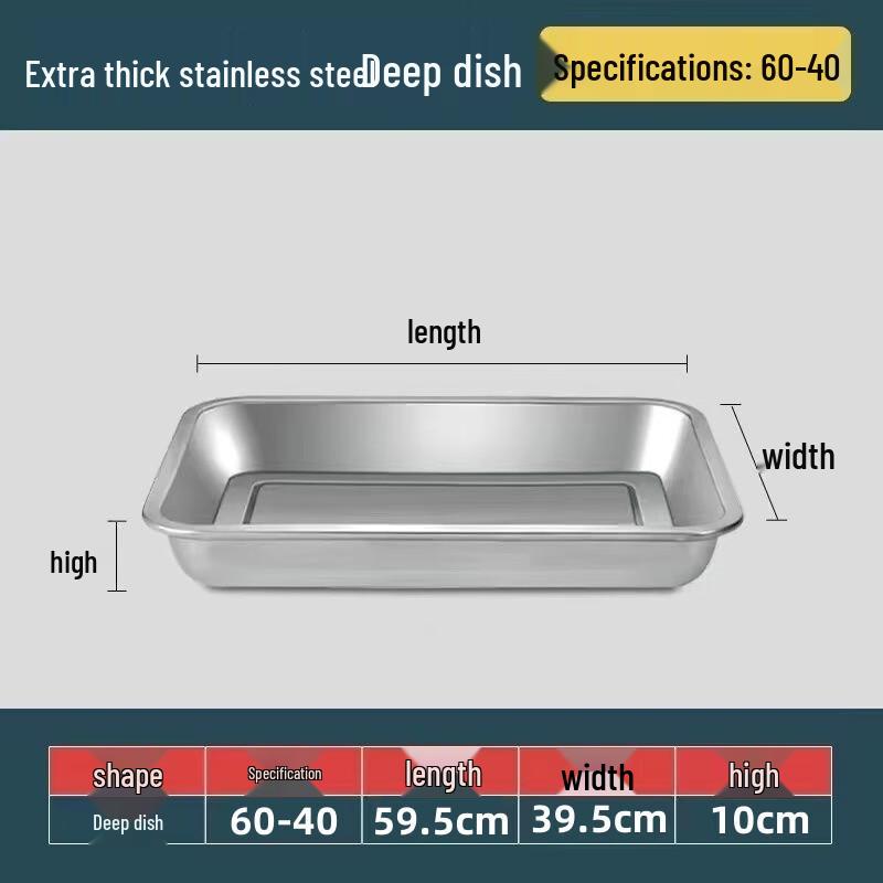 Stainless Steel Deep Square Serving Tray