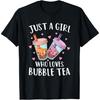 Nur ein Mädchen, das Bubble Tea liebt Boba Tea Liebhaber Teenager Mädchen T-Shirt