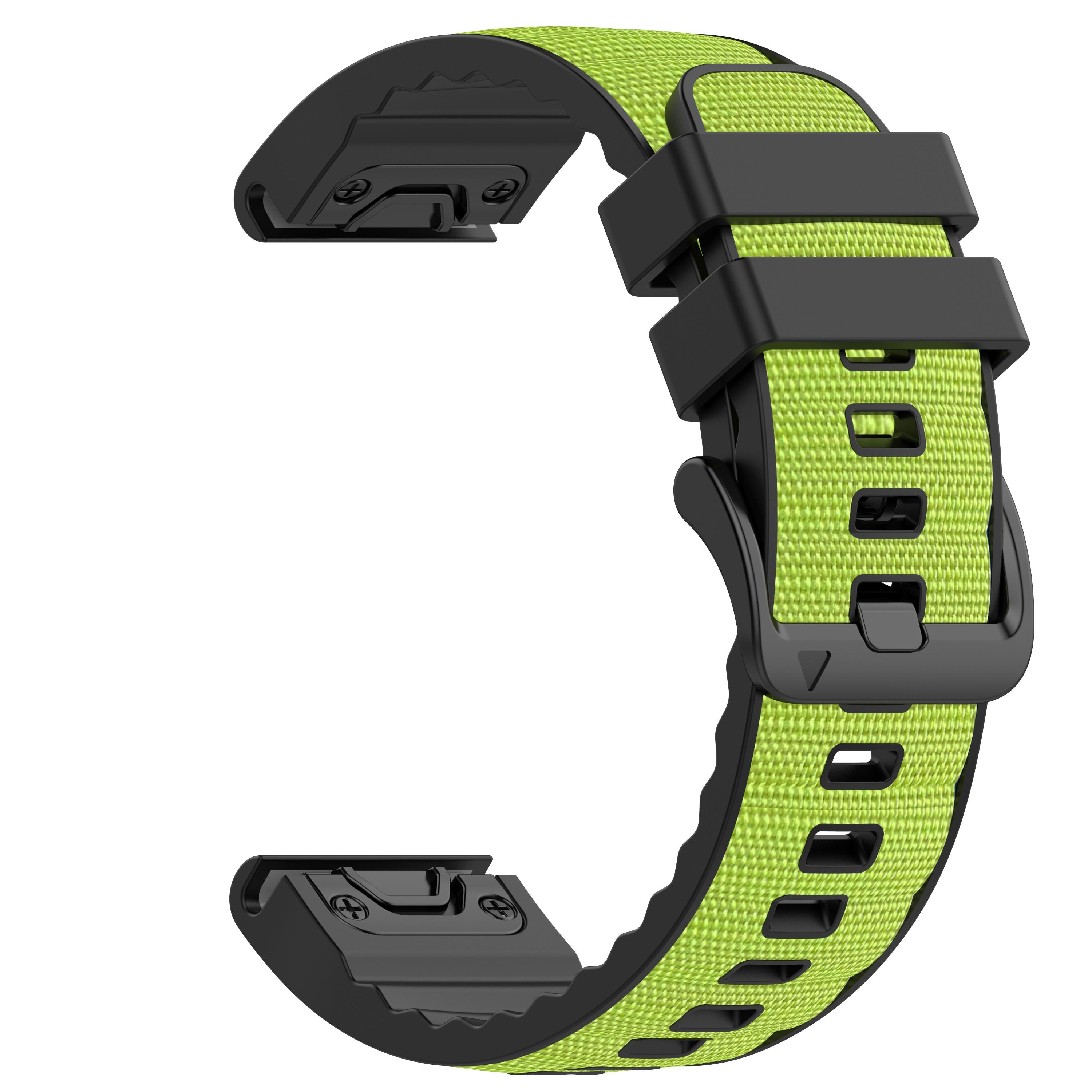 

Нейлон+Силікон 22/26 мм Ремінець Для Garmin Quatix 8 7X QuickFit Ремінець Fenix8 Pro 7X 7 6/Forerunner 970 965 745/Descent Mk3i Браслет 1pecs QuickFit 26mm