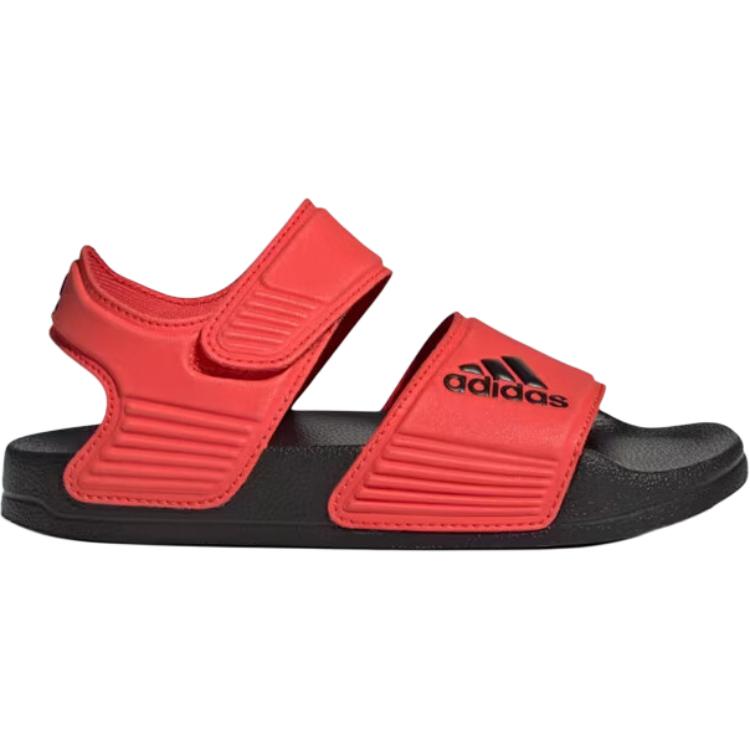 Adidas Adilette Comfortable Versatile Non-Slip Durable Low-Top Sandals Kids Sandals Red IH3633