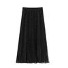 Korean Small Polka Dot Skirt Women's Summer New High Waist and Thin Temperament Celebrity Versatile Medium and Long A-word Skirt