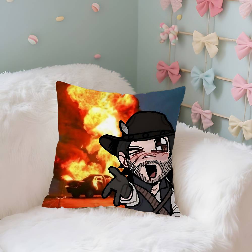 Game GRed Deads Redemption 2 Case Plush Fabric Soft Pillowcase Double Sided Print Cushion Cover Household Gifts
